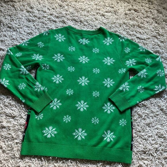 The SImpsons Santa Bart Ugly Christmas Cardigan Sweater Size Large EUC - Picture 9 of 11